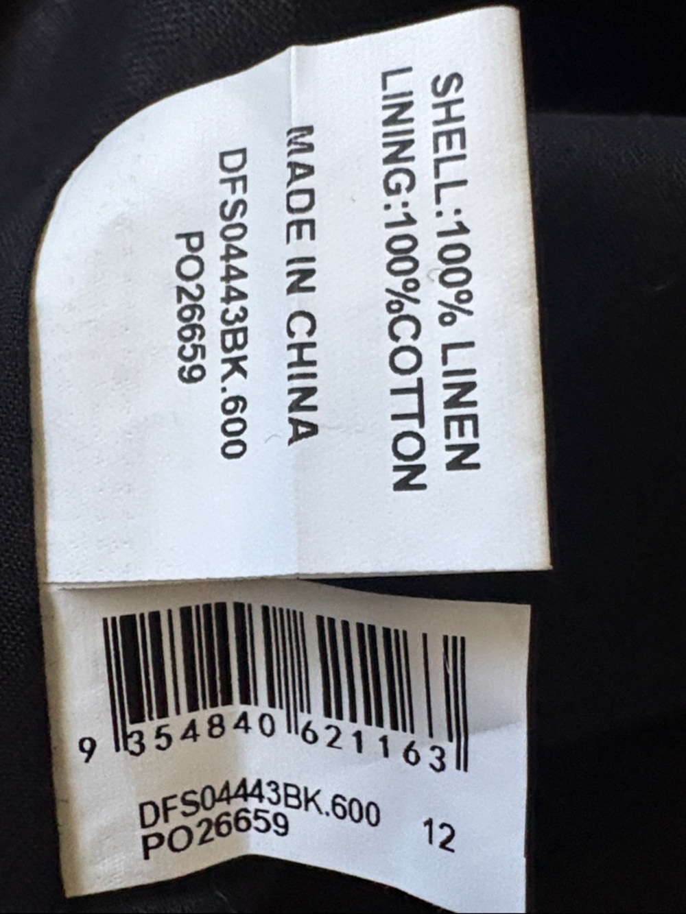 DISSH Baylee Black Sleeveless Linen Top Black Size 8 - Picture 10 of 10